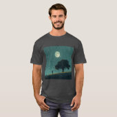 Regenachtige Eenzaamheid – Illustratie van een Een T-shirt (Voorkant volledig)