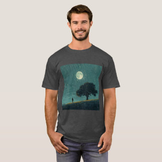 Regenachtige Eenzaamheid – Illustratie van een Een T-shirt