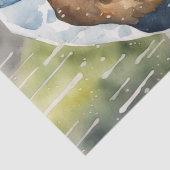 Regenachtige gouden doedel avonturen: een decoupag tissuepapier (Detail)