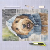 Regenachtige gouden doedel avonturen: een decoupag tissuepapier (Craft)