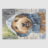 Regenachtige gouden doedel avonturen: een decoupag tissuepapier (Voorkant)