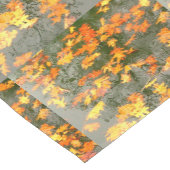 regenachtige herfstbladeren korte tafelloper (Hoek)