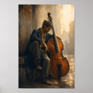 Regenachtige Jazz Droomwereld Muur Kunst Poster