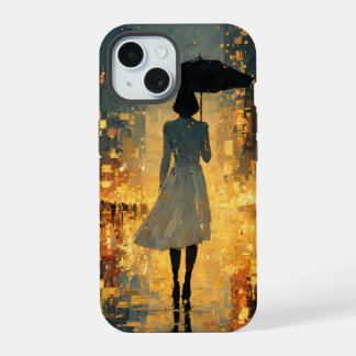 Regenachtige nacht Telefoonhoes iPhone 15 Case