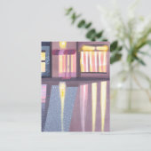 Regenachtige reflecties | Lofi Hedendaagse Waterve Briefkaart (Staand voorkant)