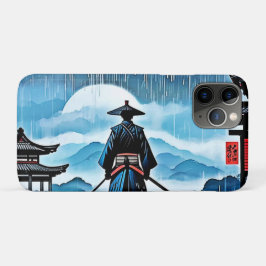 Regenachtige Samurai: Stille Waakzaamheid Case-Mate iPhone Case