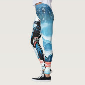 Regenachtige Samurai: Stille Waakzaamheid Leggings (Links)