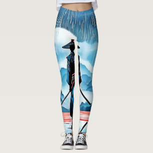 Regenachtige Samurai: Stille Waakzaamheid Leggings