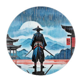 Regenachtige Samurai: Stille Waakzaamheid Snijplank
