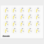 Regenachtige schooldag Sticker (Vel)