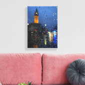 Regenachtige STADS nachten Canvas Afdruk (Insitu (Woonkamer))