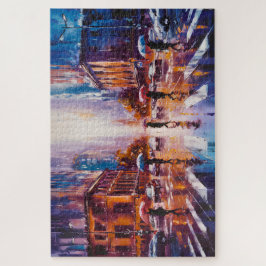 Regenachtige Stadspuzzel, 16"x 20", 520 stukken Legpuzzel