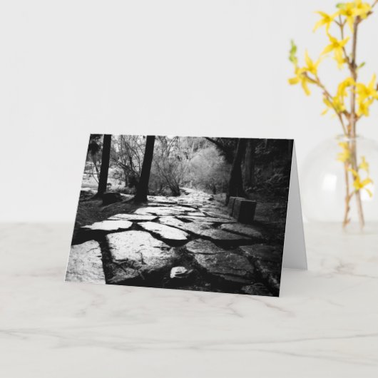 Regenachtige stoeptegels kaart (Gele Bloem)