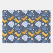 Regenachtige verpakkings-papierenset inpakpapier vel (Voorkant)