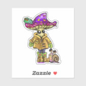 Regenachtige Vrienden Sticker (Vel)