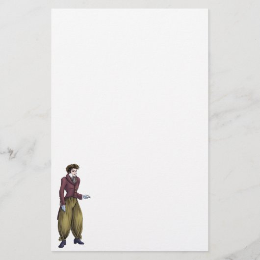 Regenbank Mode - herenman #6 Briefpapier (Voorkant)