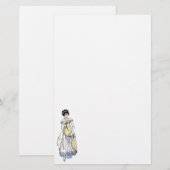 Regenbank Mode — Lady #1 Briefpapier (Voorkant / Achterkant)