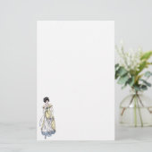 Regenbank Mode — Lady #1 Briefpapier (Staand voorkant)