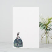 Regenbank Mode — Lady #4 Briefpapier (Staand voorkant)