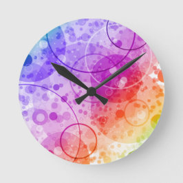 REGENBELLEN IN REGENBOOGEN RONDE KLOK