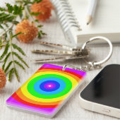 Regenboecirkelontwerp-40686 Sleutelhanger (Voorkant Rechts)