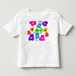 Regenboem bloem trots liefde voeg naam tekst lqbtq kinder shirts