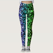 Regenboem Bloemen Leggings (Voorkant)