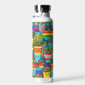 Regenboem bloempotten lachen waterfles (Rechts)