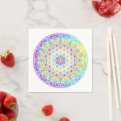 Regenboem Levensbloem Mandala Servet (Insitu)