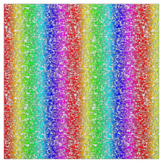 Regenbogen abstraktes weißes Stoffmuster Stof