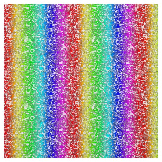 Regenbogen abstraktes weißes Stoffmuster Stof (Swatch)