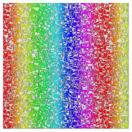 Regenbogen abstraktes weißes Stoffmuster Stof
