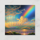 Regenbogen behoren tot de mooiste en ontzag-insp vierkante visitekaartje (Voorkant)