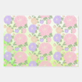 Regenbogen Blüten Packpapier Blatt Inpakpapier Vel (Voorkant 3)