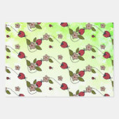 Regenbogen Blüten Packpapier Blatt Inpakpapier Vel (Voorkant)