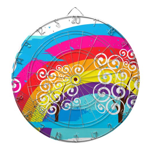 Regenbogen Dartbord (Voorkant)