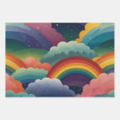 Regenbogen die Document Bladen verpakken Inpakpapier Vel (Voorkant)