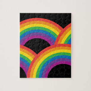 Regenbogen Donker Legpuzzel