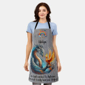 Regenbogen, Draken, Vogel en Paranormale Samenlevi Schort (Gedragen)