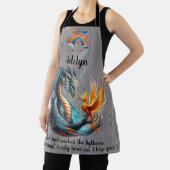 Regenbogen, Draken, Vogel en Paranormale Samenlevi Schort (Insitu)