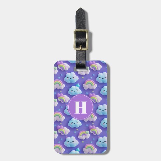 Regenbogen en Harten Bagage Label (Voorkant verticaal)