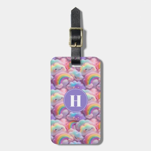 Regenbogen en Harten Bagage Label (Voorkant verticaal)