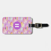 Regenbogen en Harten Bagage Label (Voorkant horizontaal)