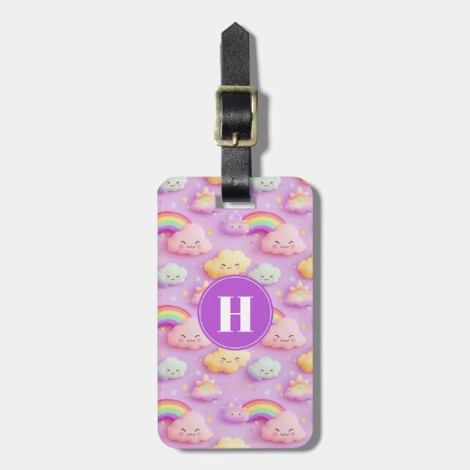 Regenbogen en Harten Bagage Label (Voorkant verticaal)