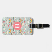Regenbogen en Harten Bagage Label (Voorkant horizontaal)