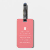 Regenbogen en Harten Bagage Label (Achterkant verticaal)