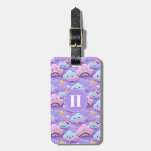 Regenbogen en Harten Bagage Label (Voorkant verticaal)
