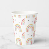 Regenbogen en harten Verjaardagsfeest Papieren Bekers (Rechts)