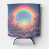 regenbogen en wolken blikjeskoeler (Voorkant)