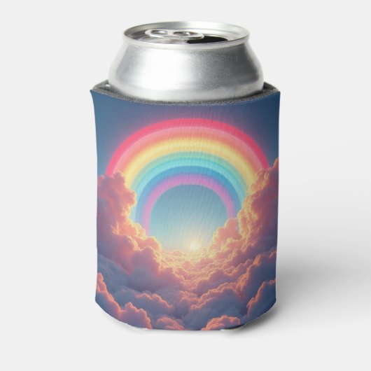 regenbogen en wolken blikjeskoeler (Blikje Achterkant)